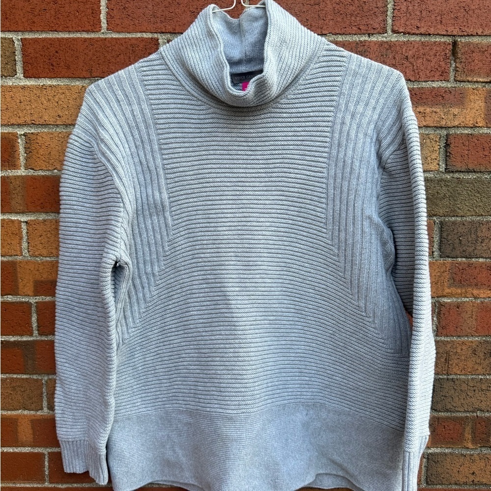 Vince Camuto Light Gray Turtleneck Sweater
